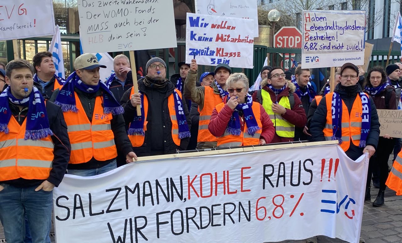 Streik Bei Der Hessischen Landesbahn HLB - EVG