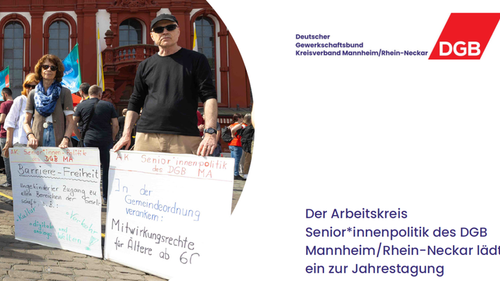 DGB-Jahrestagung des AK Senior*innenpolitik - Älteren Menschen in Mannheim eine Stimme geben