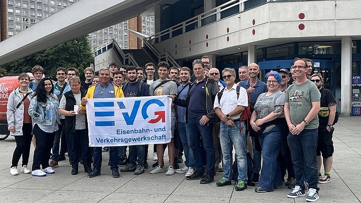 Hoch hinaus mit der EVG-Betriebsgruppe in Berlin