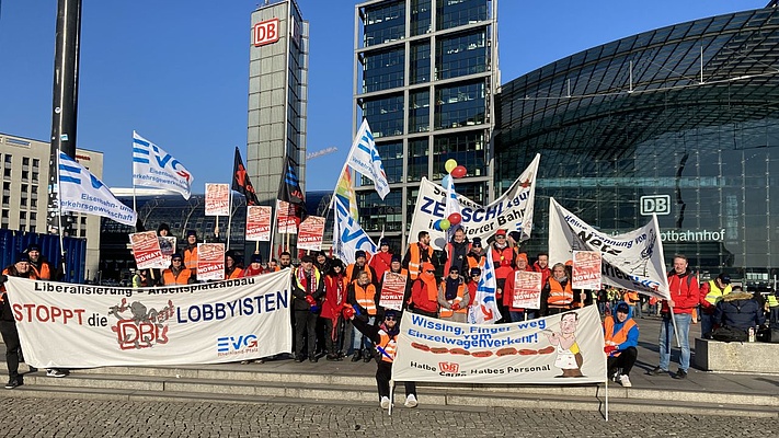 Geschäftsstelle Mainz auf der Demo in Berlin