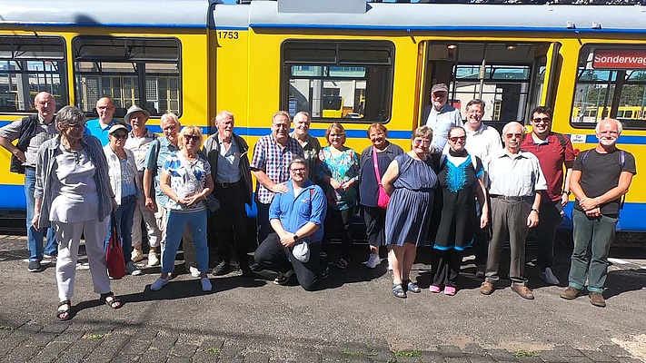 Ausflug der OS-Gruppe Essen mit einer historischen Tram