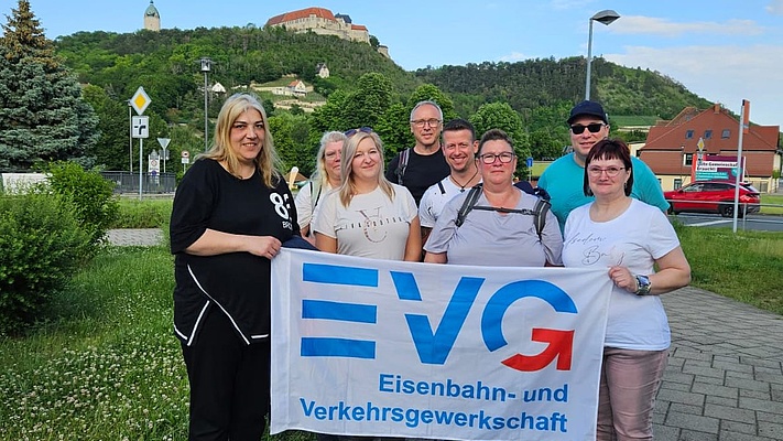 EVG-Wandertag mit der Betriebsgruppe Abellio in Freyburg Unstrut