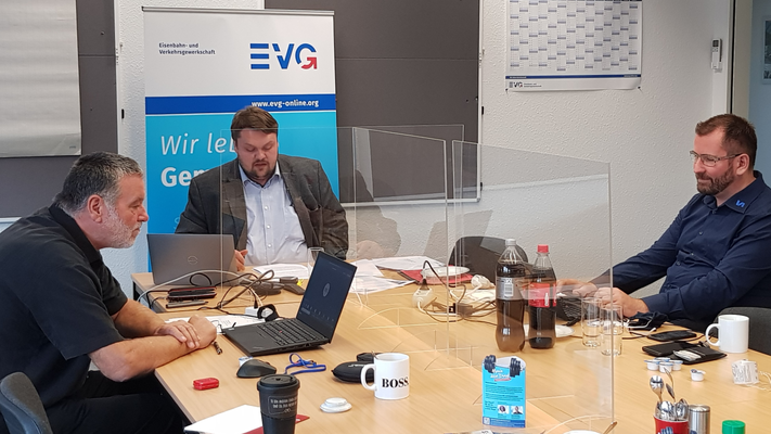 EVG-Landesverbandsvorstand Sachsen-Anhalt führt Hybrid-Sitzung durch