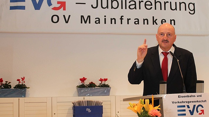 Ortsverband Mainfranken: Jubilarehrung mit Festredner Bernd Rützel